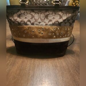 Coach Patchwork Tote Bag EUC